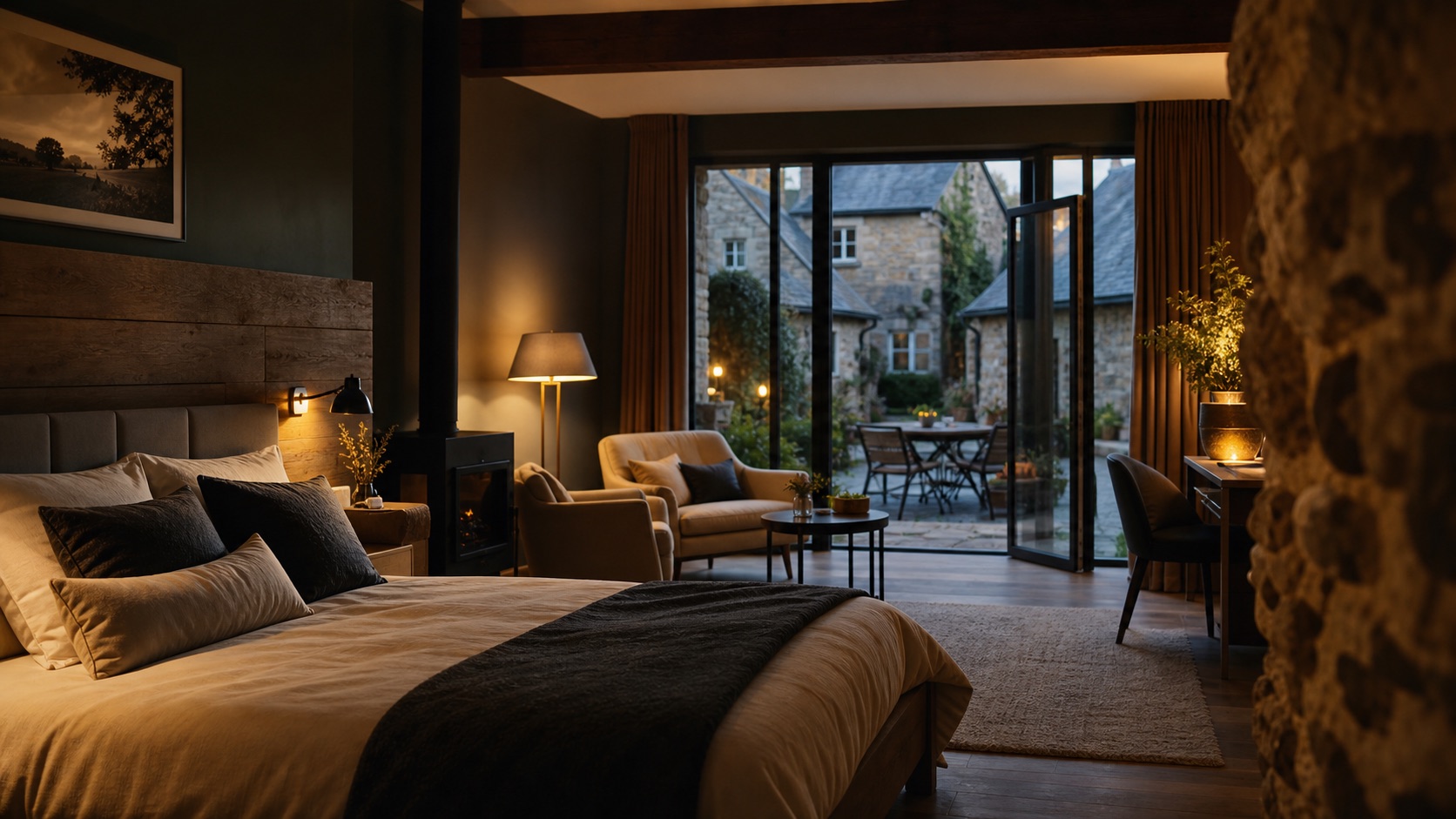Chambre chaleureuse pour hôtel, gîte ou lieu d’accueil